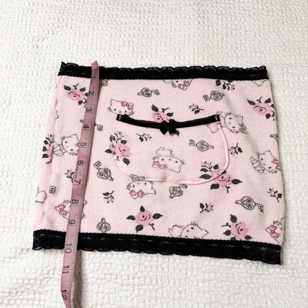 2007 Sanrio Hello Kitty knit lace-trim tube top - Picture 5 of 5